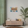 Emotional tree in acrylic: a kaleidoscope of love - horizontal - rolled poster - Image 28