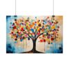 Emotional tree in acrylic: a kaleidoscope of love - horizontal - rolled poster - Image 2