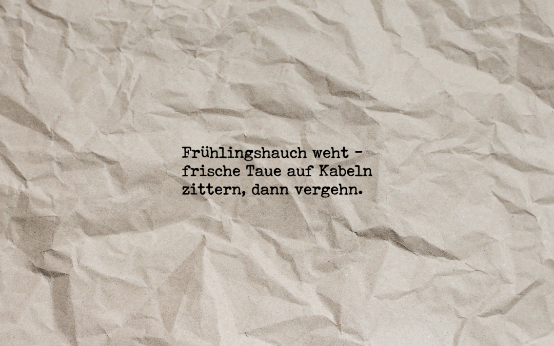 Zwielicht im frühen Frühling